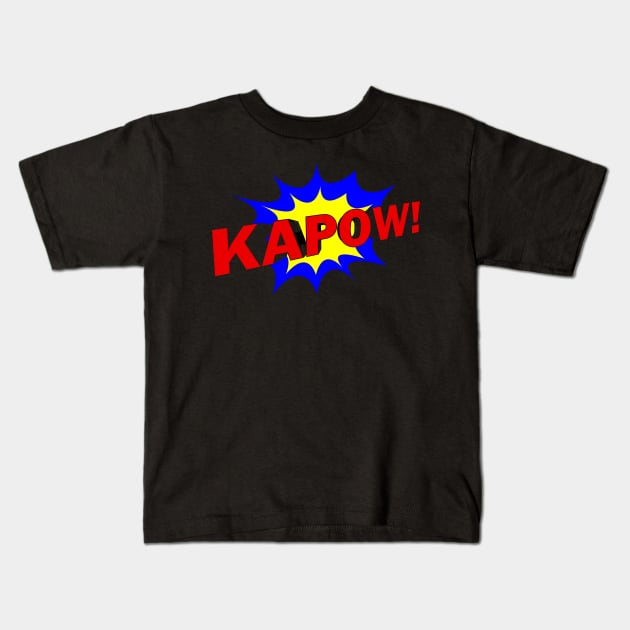 Batman, Kapow Kids T-Shirt by D's Tee's